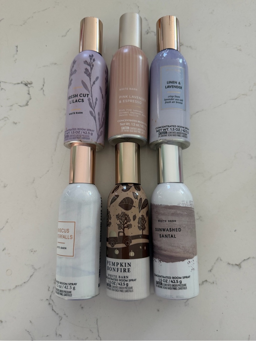 White Barn 6 Assorted Room sprays